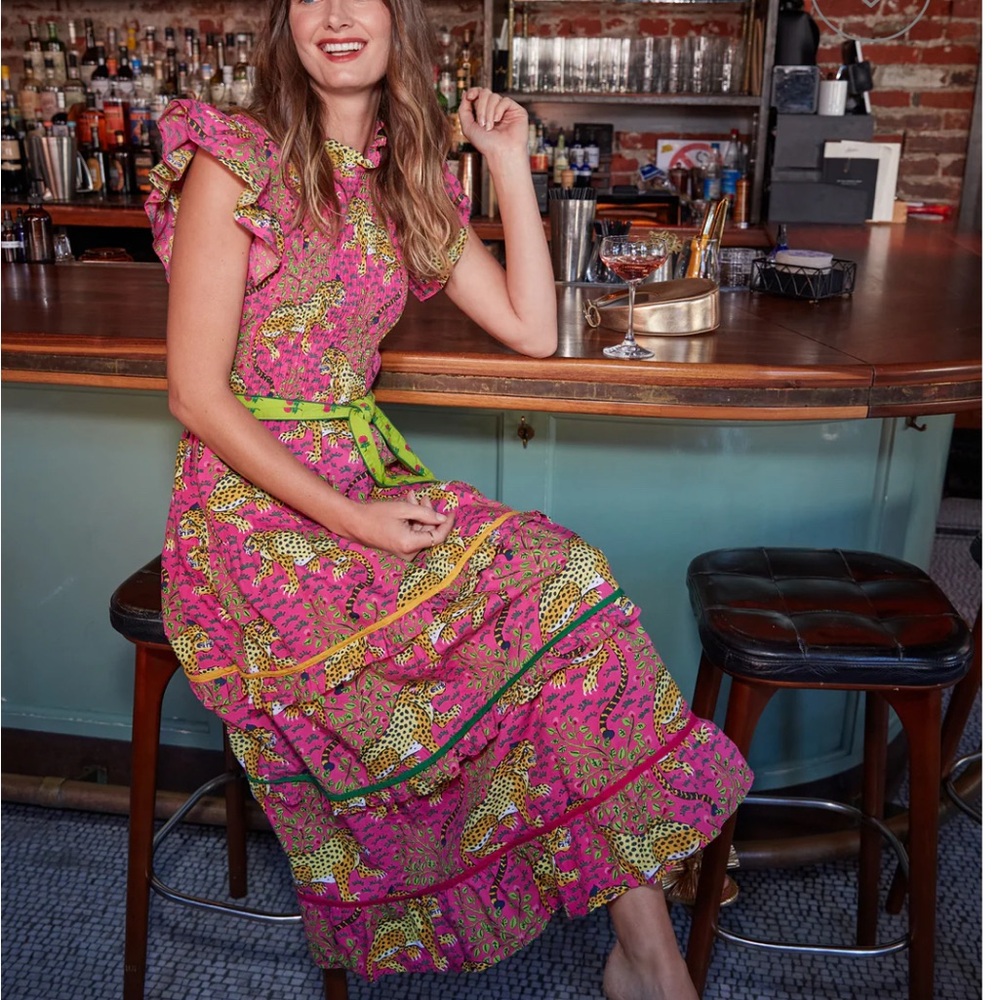 Printfresh Ready to Ruffle Dress in Bagheera